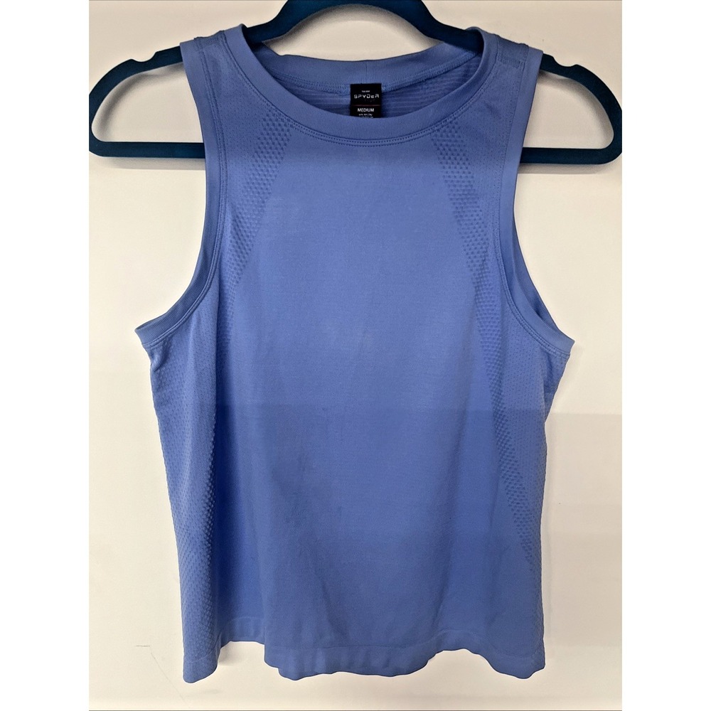 Spyder Active‎ Womens Tank Top Medium Periwinkle Blue Performance Athletic